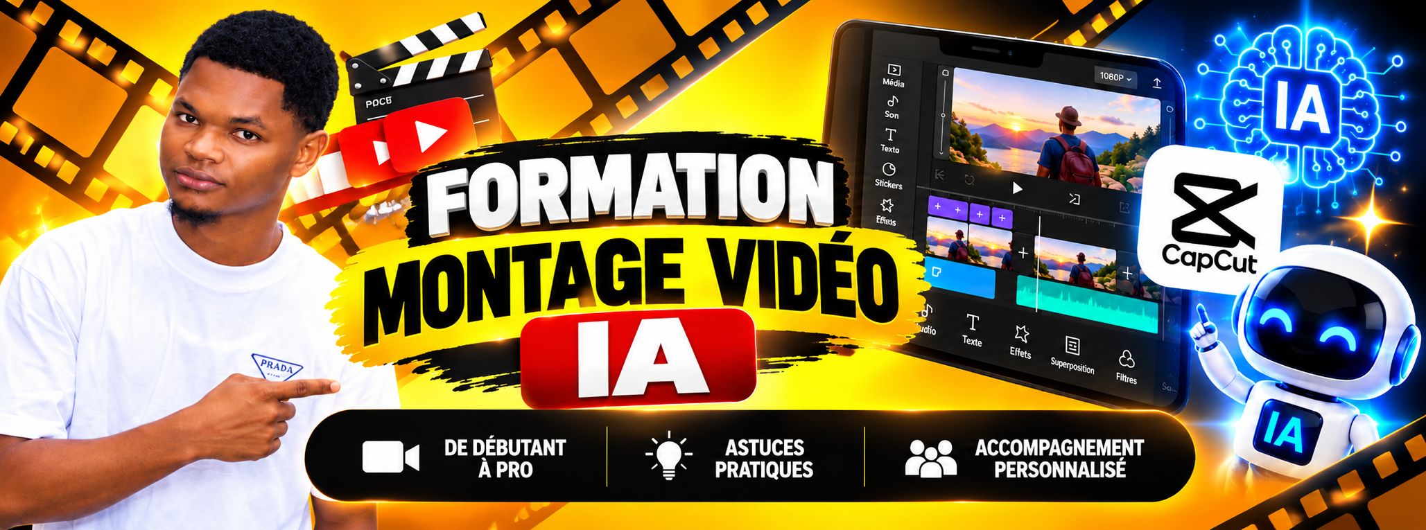 Formation basique sur le montage vidéo avec IA et capcut