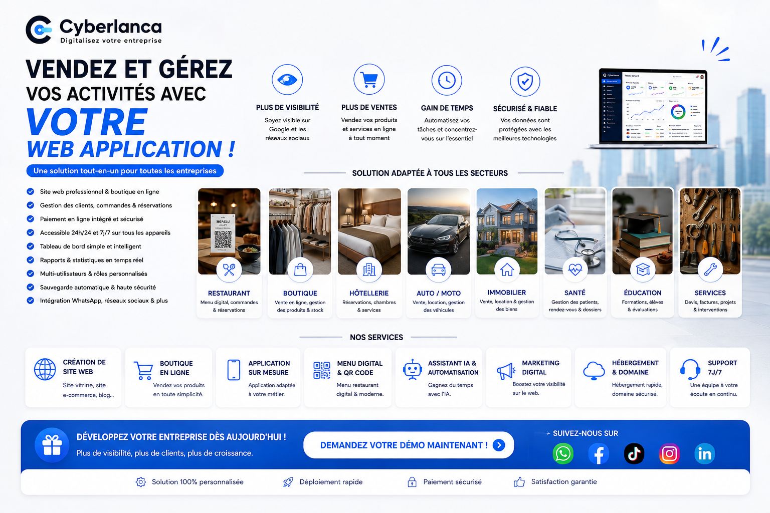Création et Hébergement d' un Site Web Argent /1 An