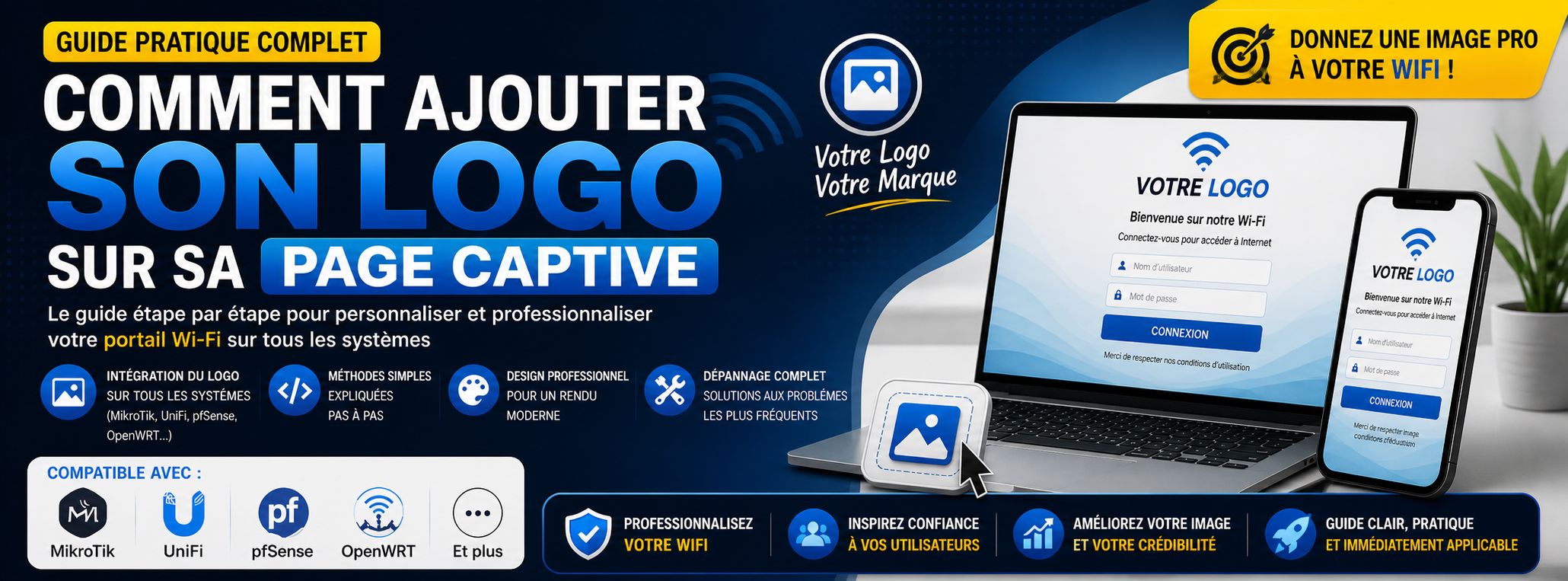 Comment Ajouter Son Logo sur une Page Captive (Guide Complet et Professionnel)