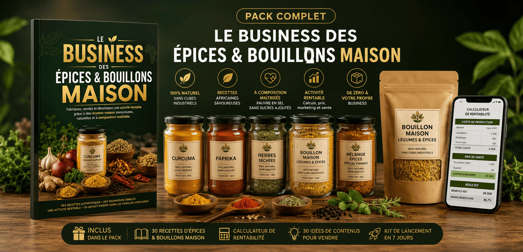 LE BUSINESS DES ÉPICES & BOUILLONS MAISON