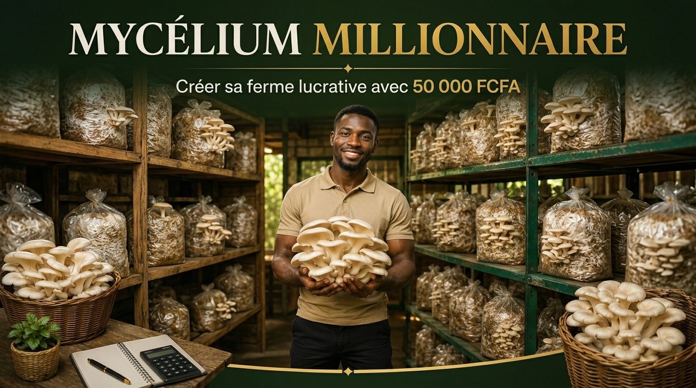 Mycélium Millionnaire : Créer sa ferme de champignons lucrative en Afrique avec 50 000 FCFA