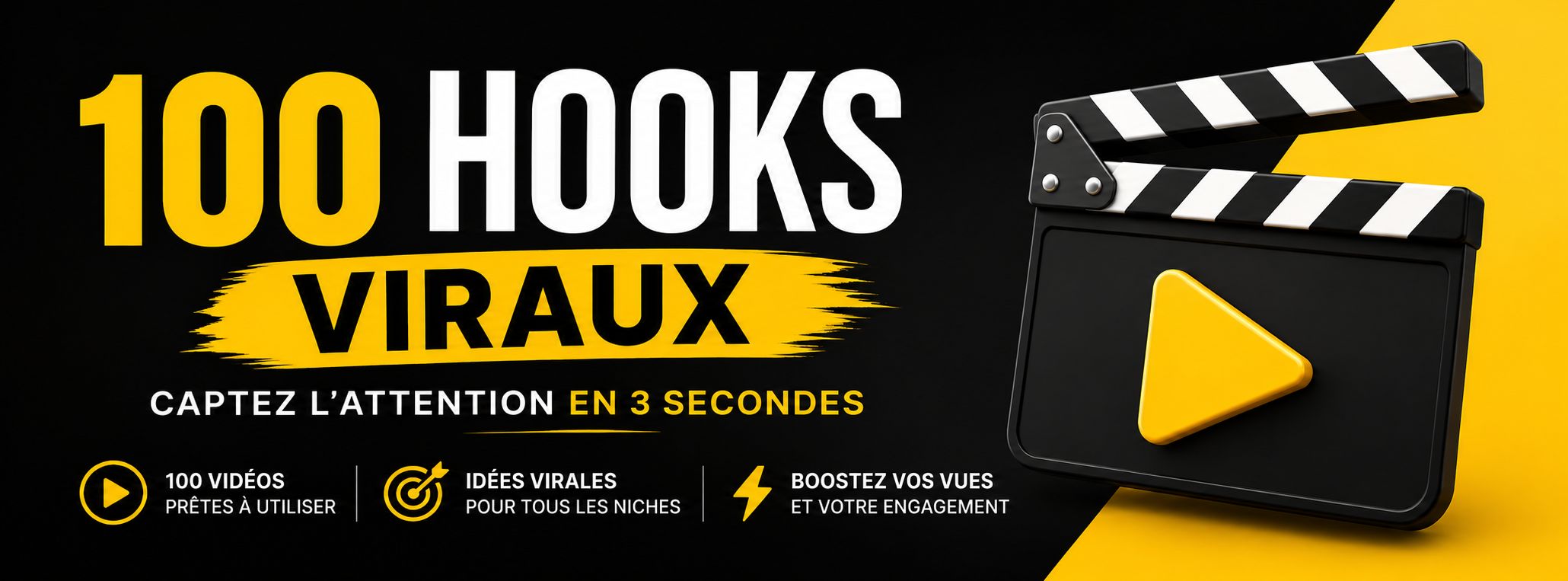 100 HOOKS VIRAUX — Captez l’Attention en 3 Secondes