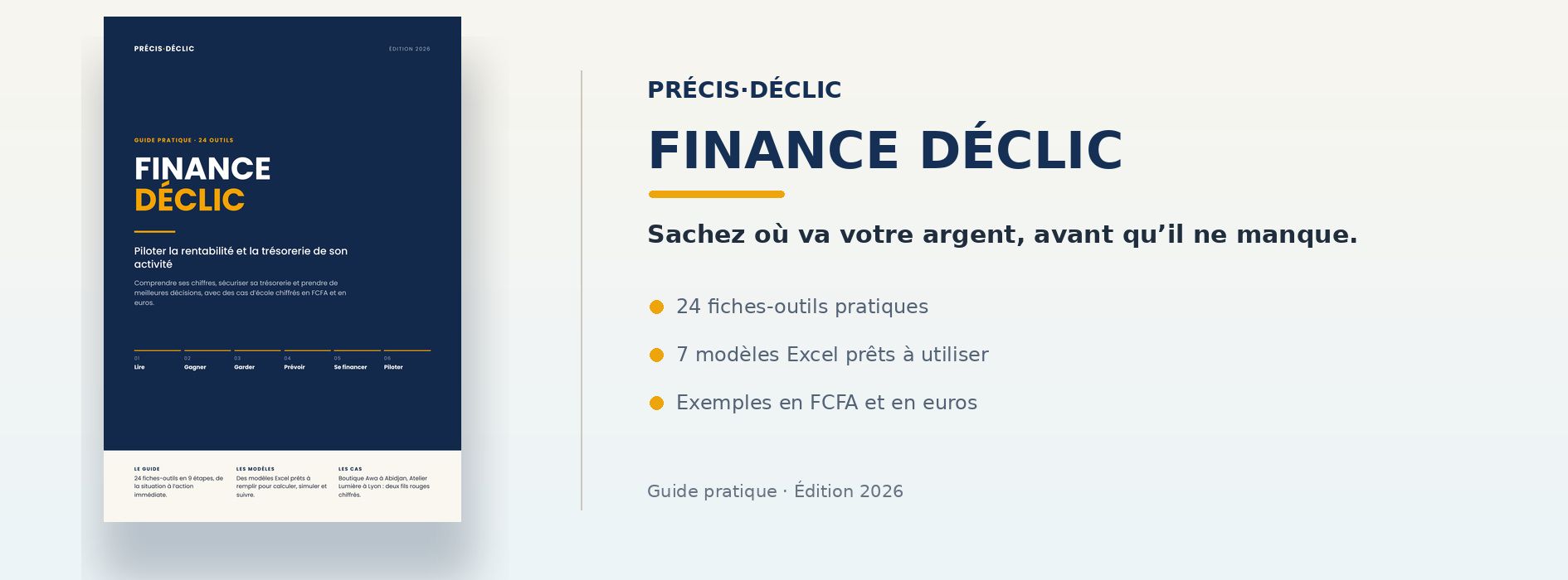 FINANCE DÉCLIC — Guide pratique & modèles Excel