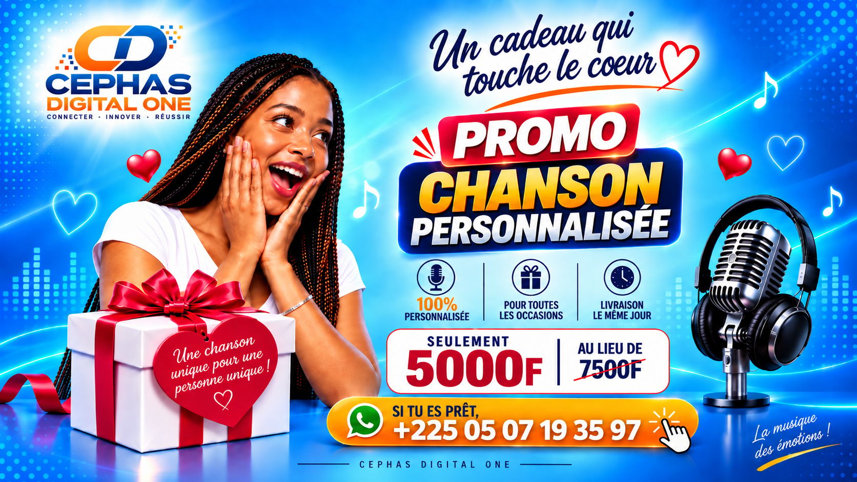 CHANSONS PERSONNALISÉS PROMO 5000F