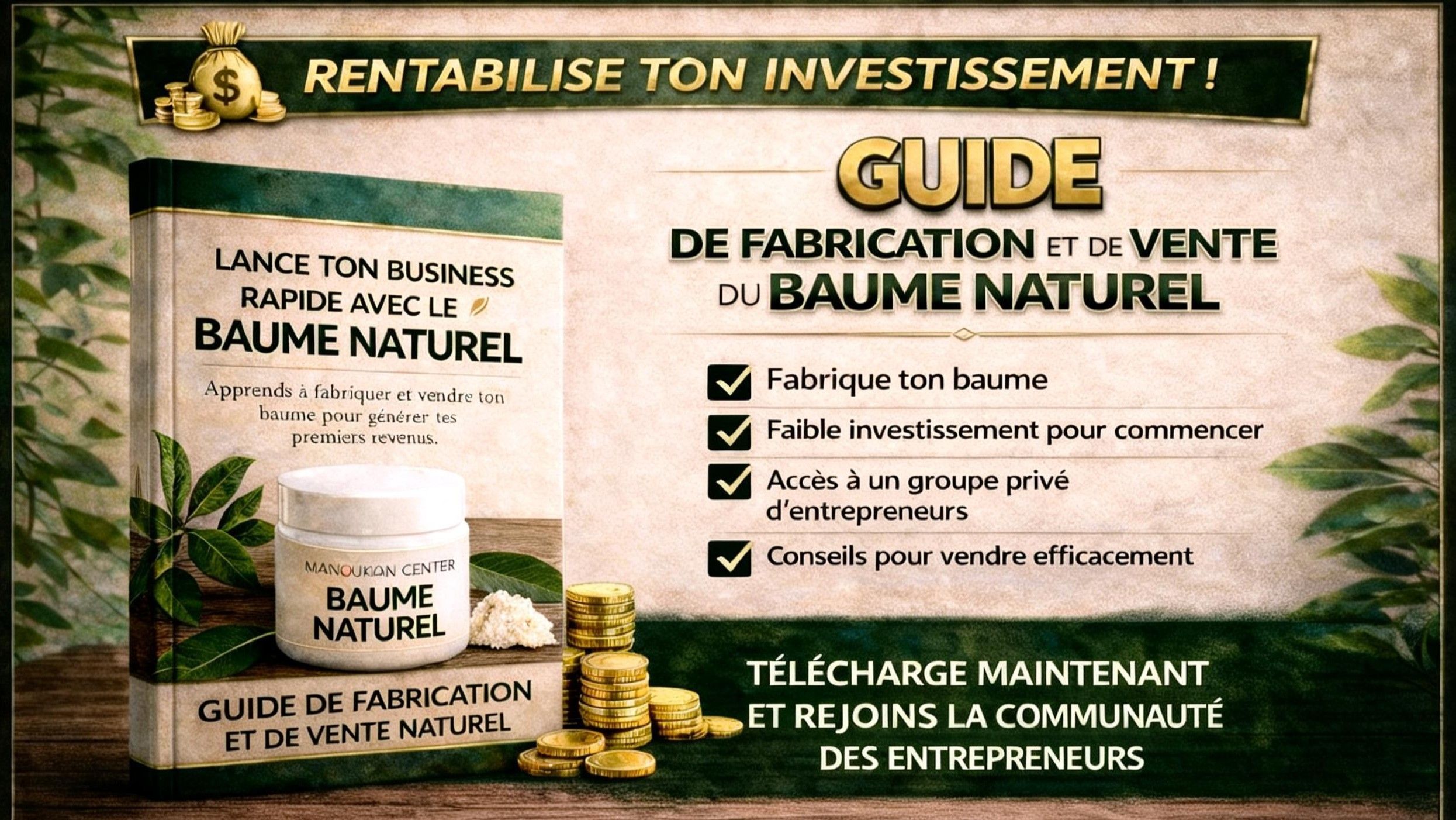 GUIDE DE FABRICATION ET VENTE DU BAUME NATUREL