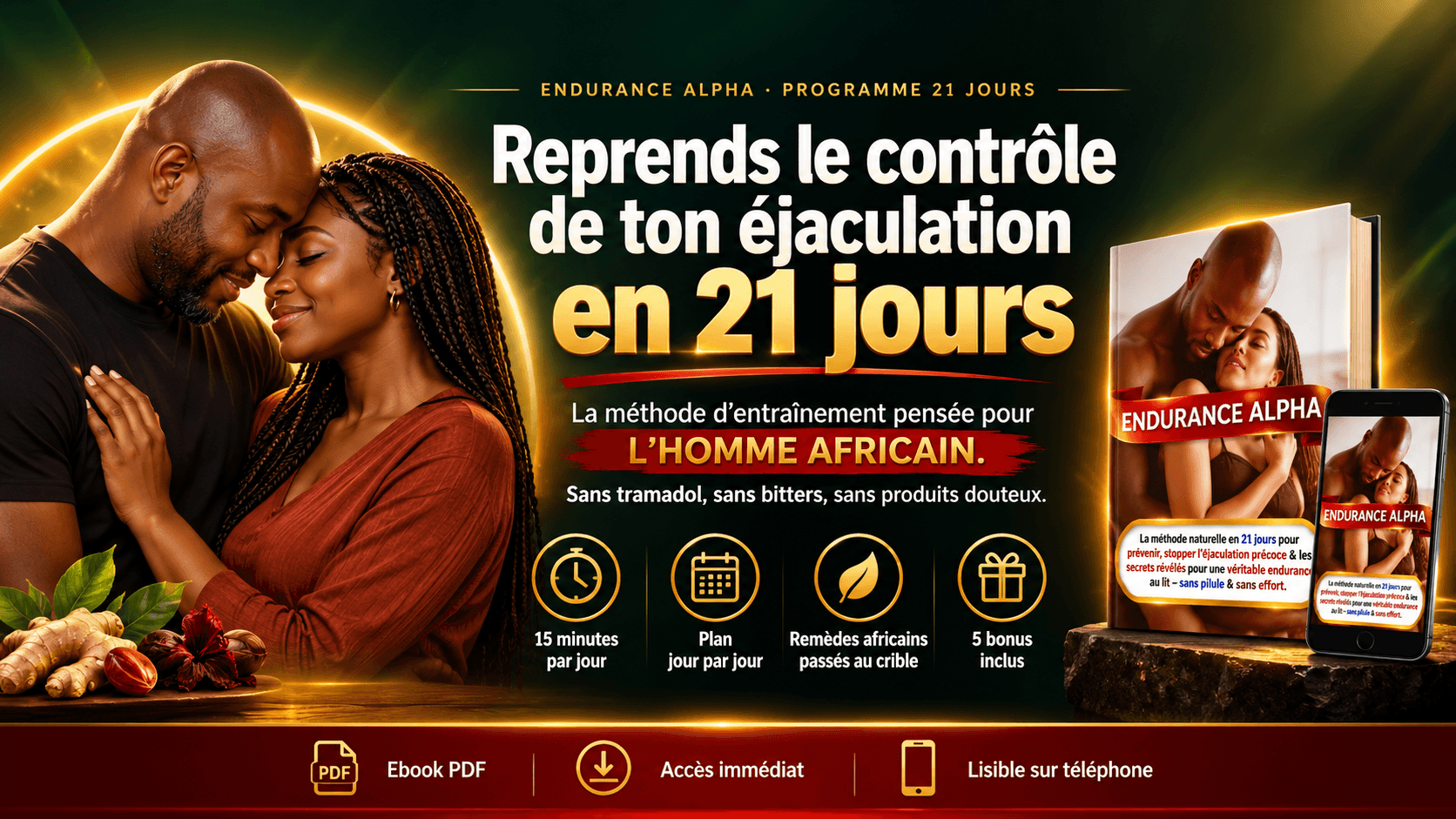 Le guide des Hommes Africains pour dompter l’éjaculation précoce et durer plus longtemps au lit 👇🏽