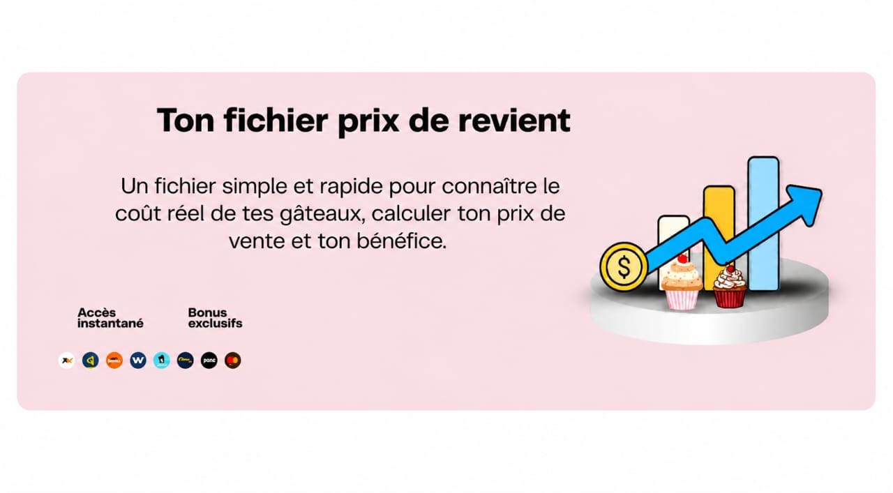 La méthode la plus simple pour connaître le vrai coût de tes gâteaux