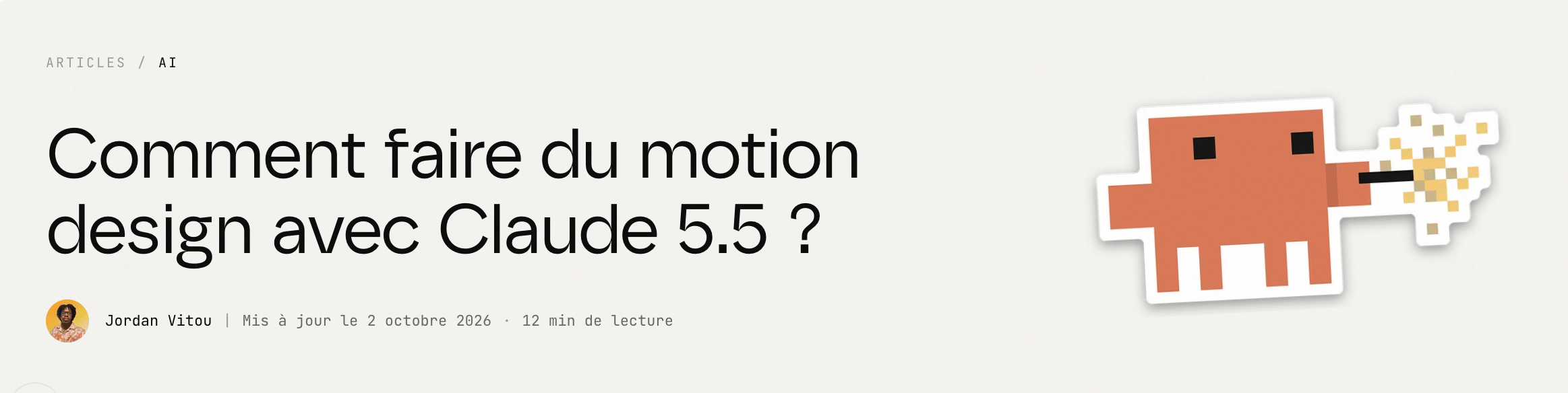 Comment faire du motion design avec Claude Opus 5.5 ?