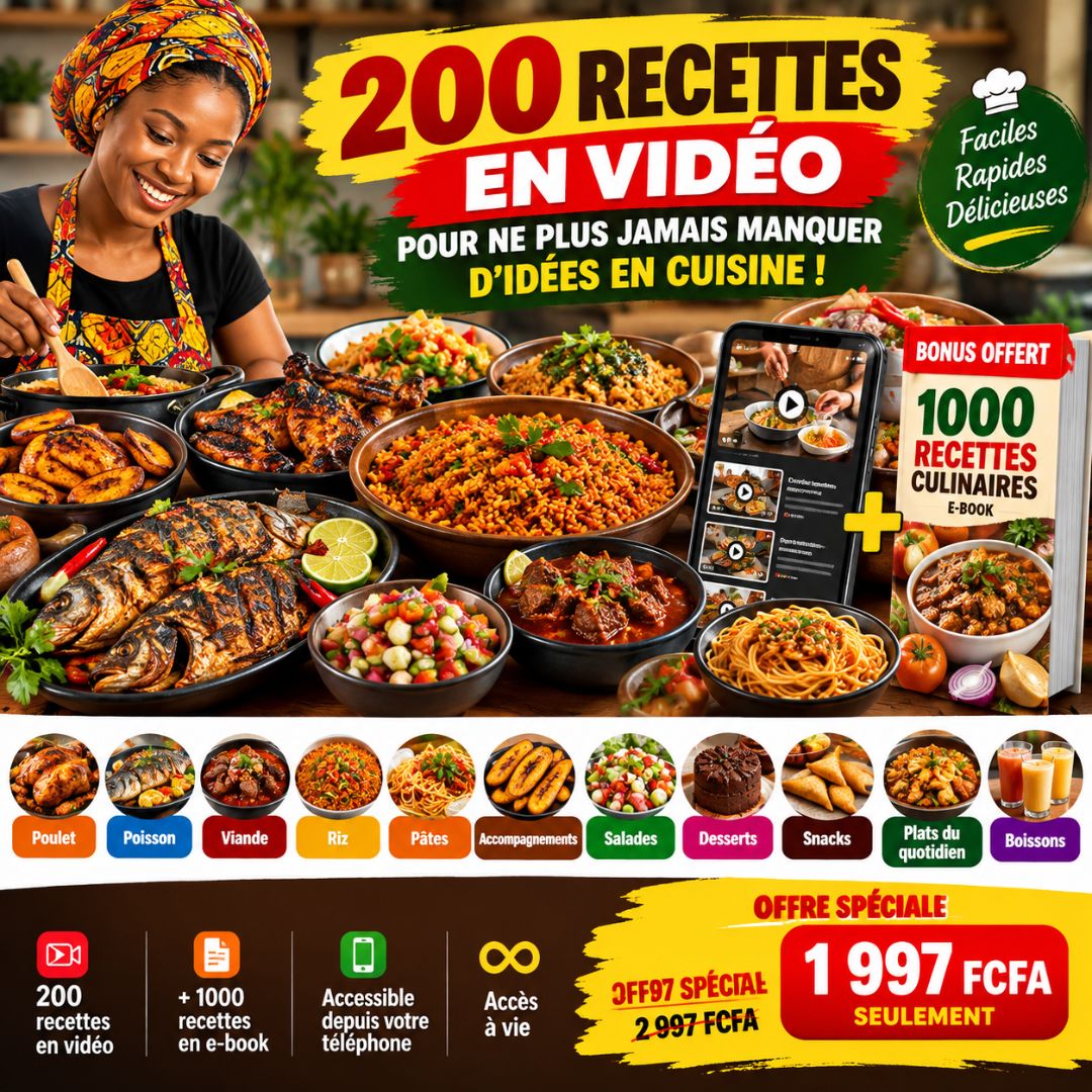 🍳 200 RECETTES EN VIDÉO POUR NE PLUS JAMAIS MANQUER D’IDÉES EN CUISINE