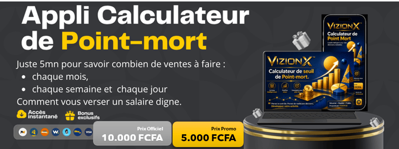 VIZIONX 2.0 Calculateur de seuil de rentabilité