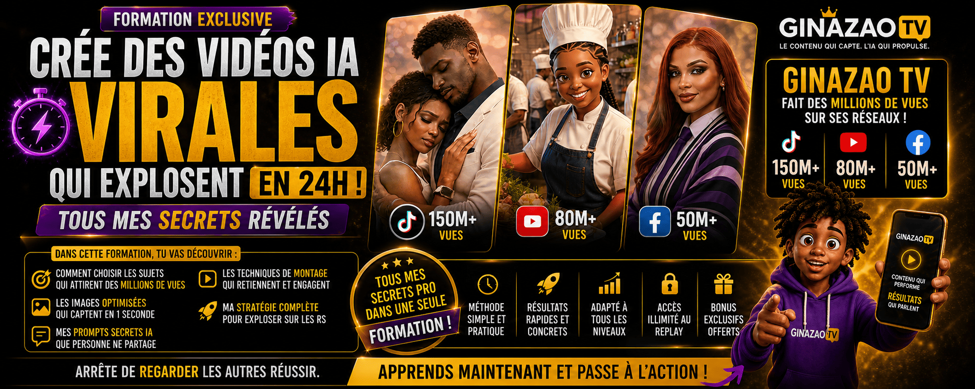 CRÉE DES VIDÉOS IA QUI FONT 1 MILLION DE VUES EN 24H