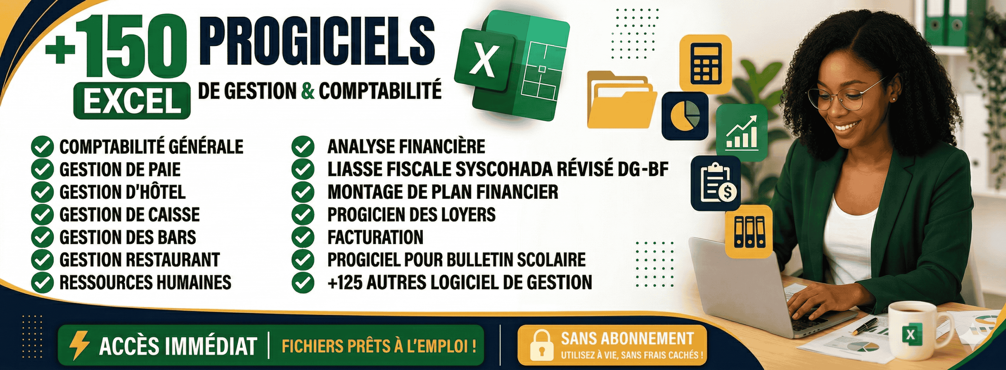 Pack 150 Prologiciels Excel Professionnels | Outils Complets de Gestion pour Entreprise