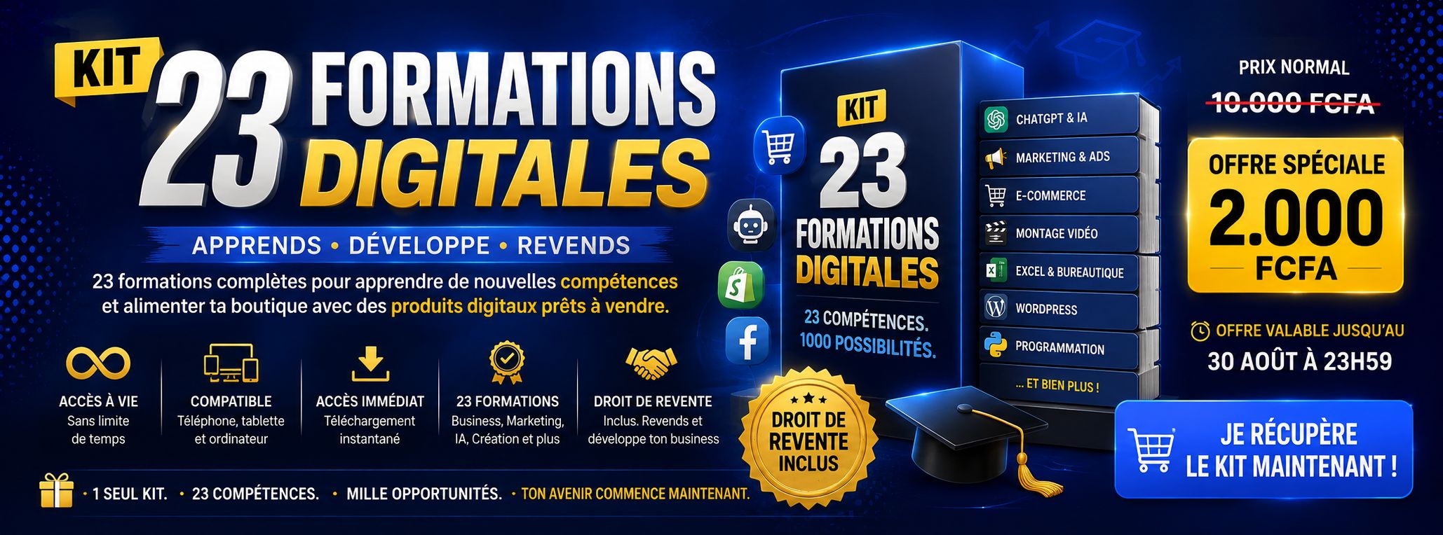 PACK 23 COMPÉTENCES DIGITALES