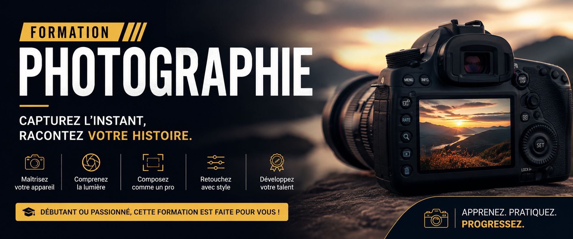 Dites Adieu aux Photos Plate: Apprenez à Capturer des Images Dynamiques en 30 Jours
