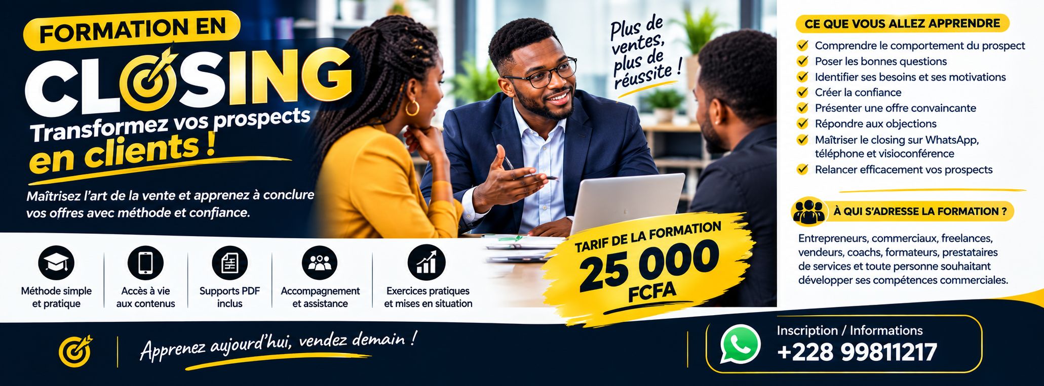 FORMATION EN CLOSING