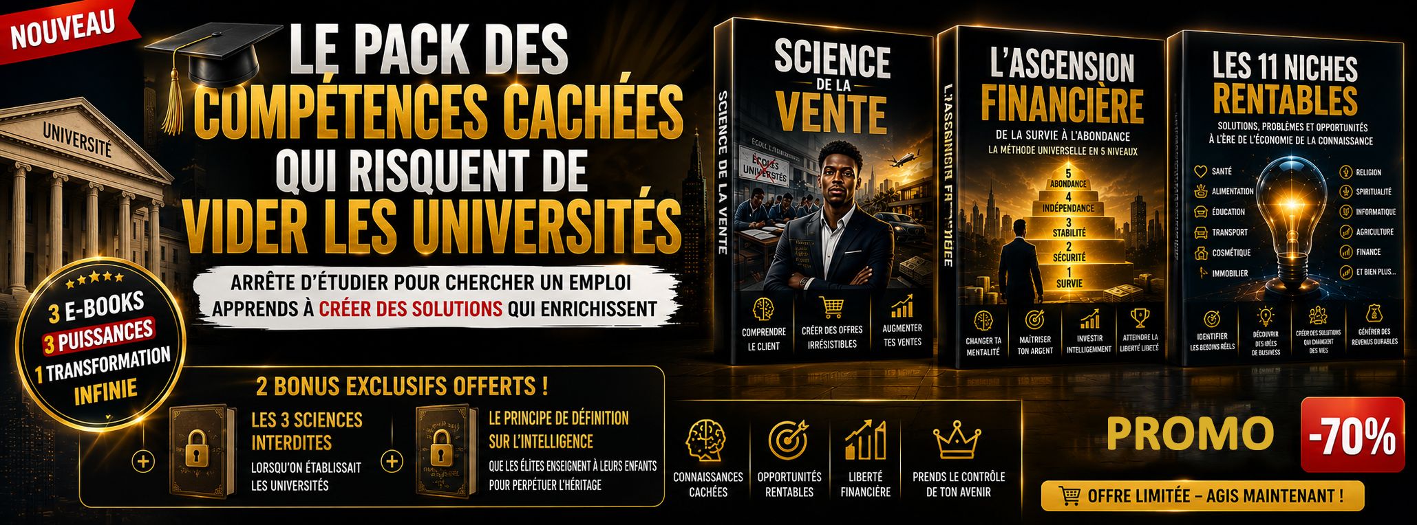 LE PACK DES COMPÉTENCES CACHÉES QUI RISQUENT DE VIDER LES UNIVERSITÉS