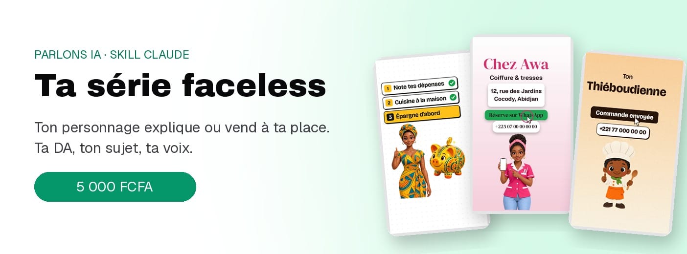 Skill Vidéo Faceless : ton personnage explique à ta place