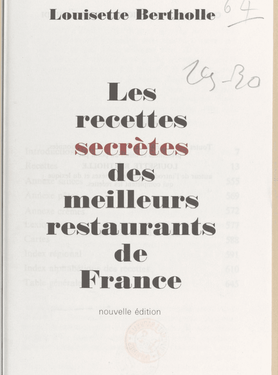 Guide pour cuisine francaise