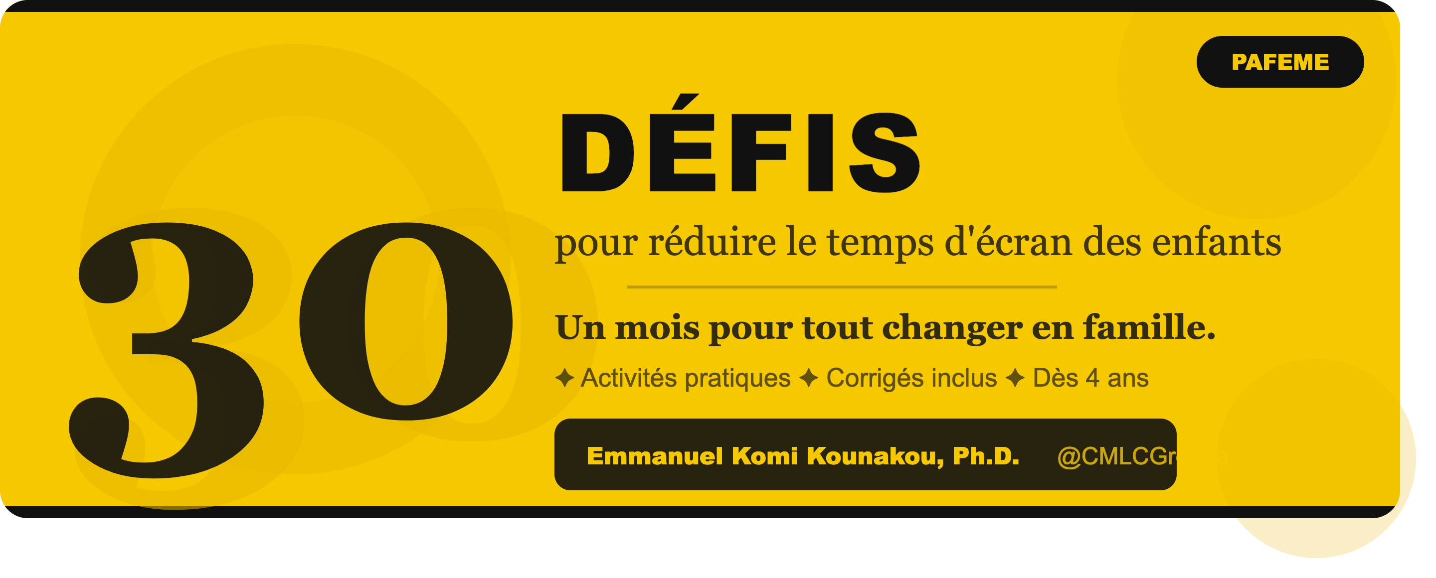30 DÉFIS pour réduire le temps d'écran des enfants