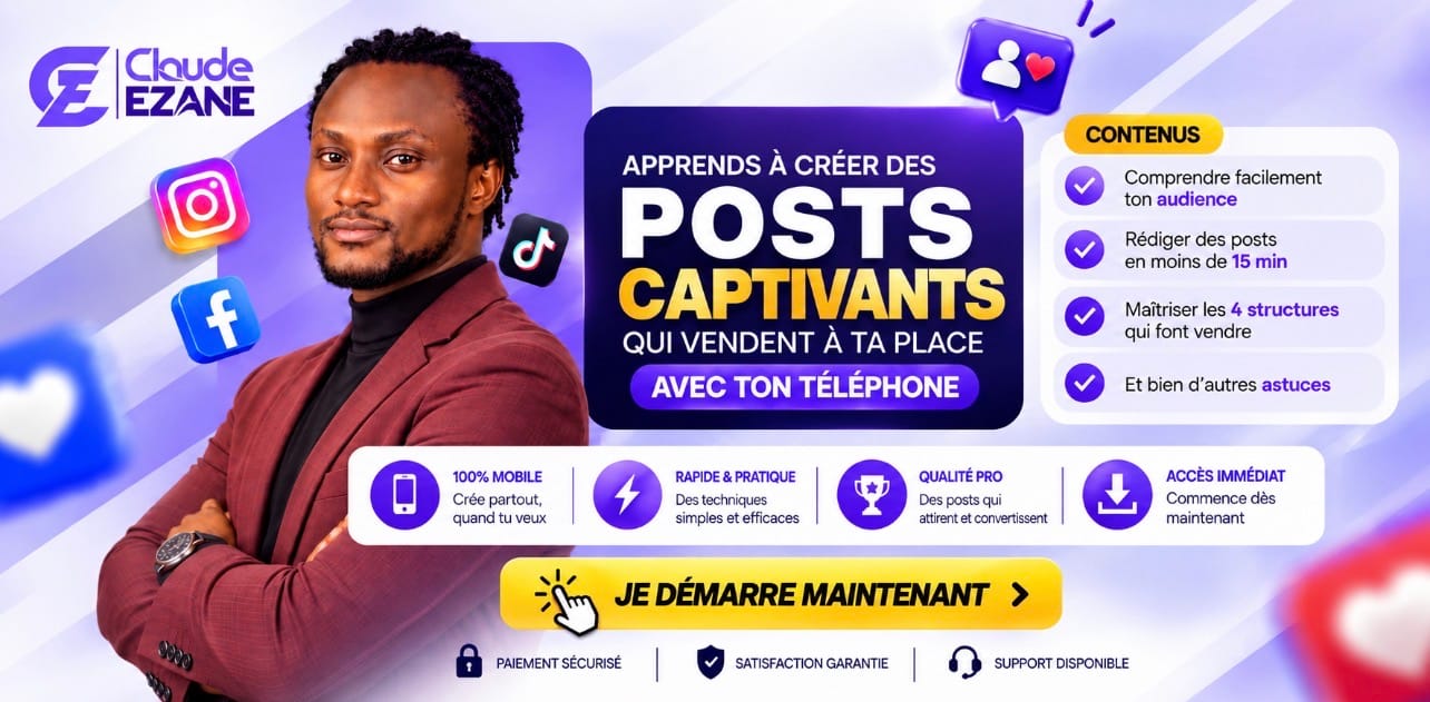 Crée des Posts qui Vendent à Ta Place avec Ton Simple Téléphone
