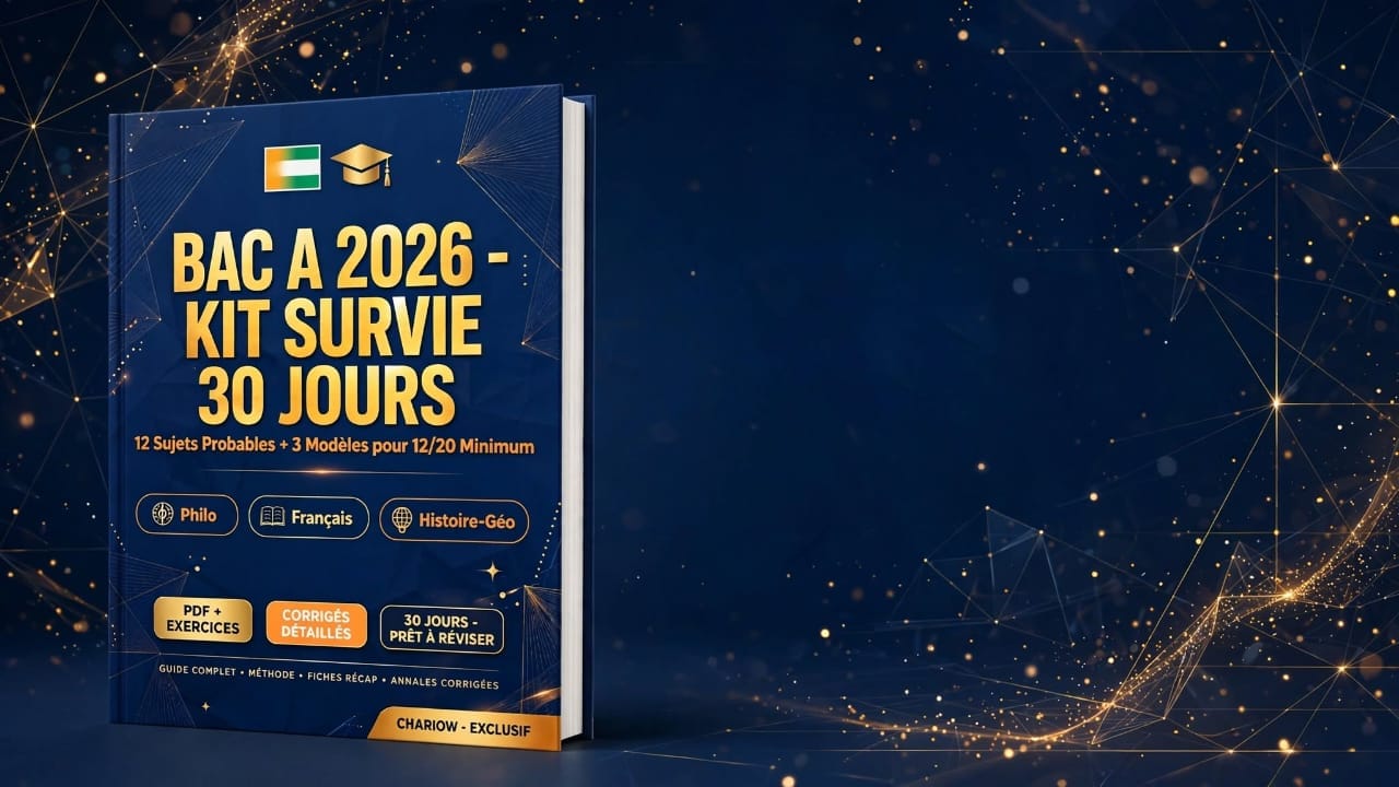 BAC A 2026 - Kit Survie 30 Jours: 12 Sujets + ModĂšles 12/20