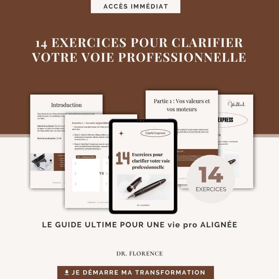 E-book "14 Exercices pour clarifier votre voie professionnelle"