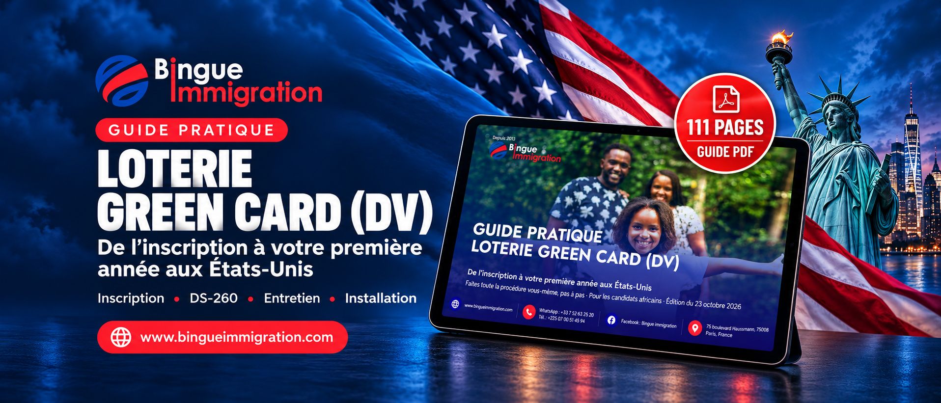 Guide Pratique Loterie Green Card (DV) : de l’inscription à votre première année aux États-Unis
