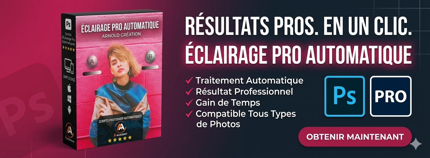 ÉCLAIRAGE PRO - PHOTOSHOP