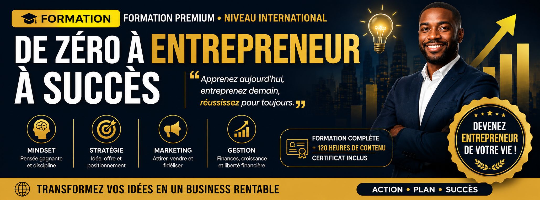 DE ZÉRO À ENTREPRENEU À SUCCÈS
