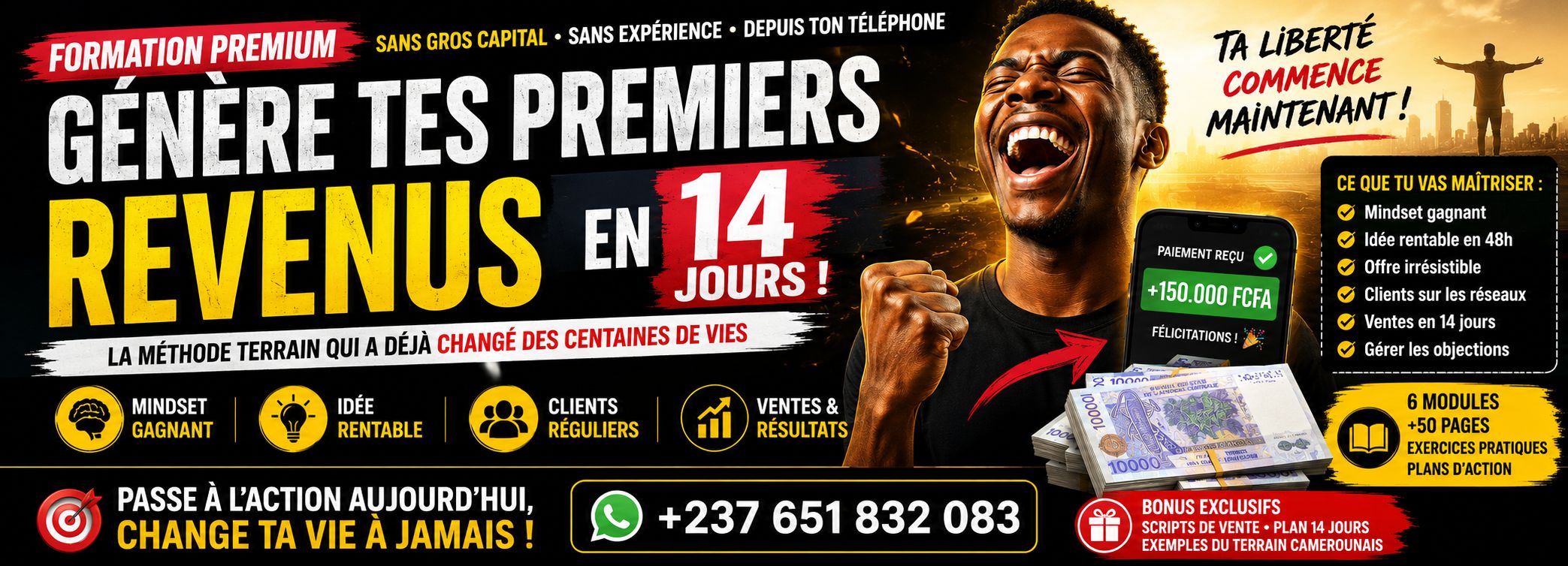DeviensLibre créé ta source de revenus en 14 jours
