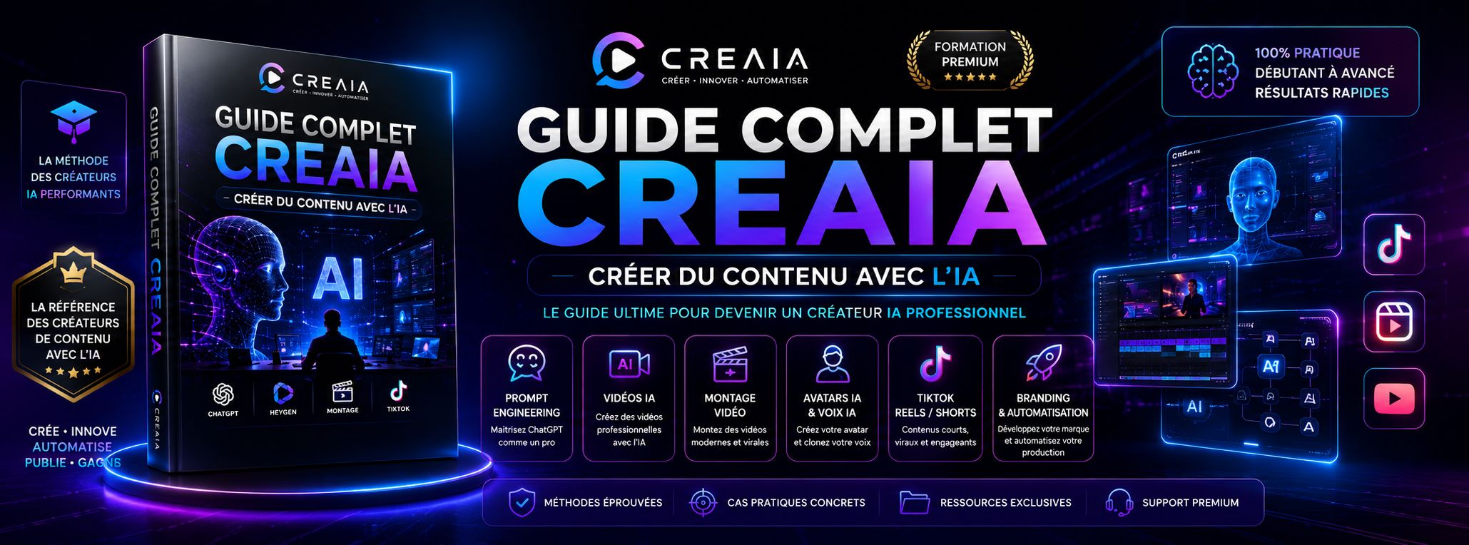 Guide complet montage video avec l'IA(CREAIA) 2026