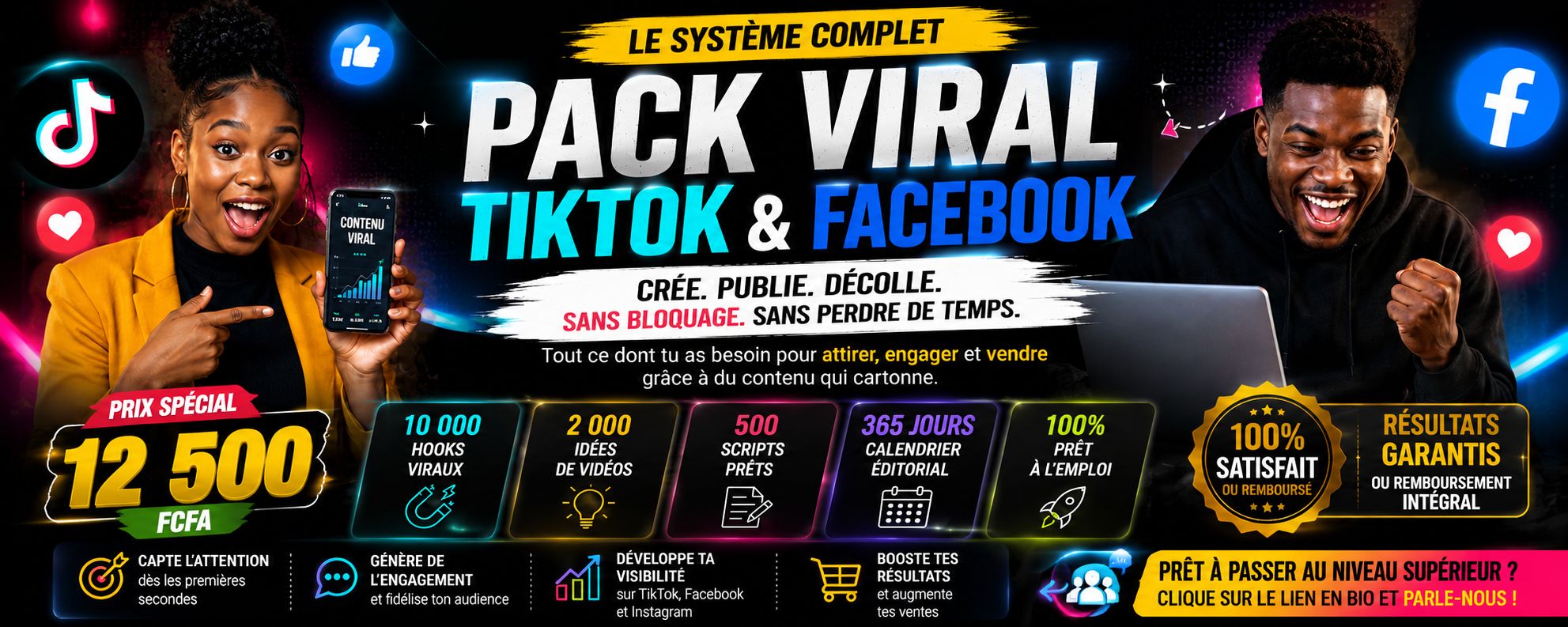 Le Pack Viral Ultime : Ne soyez plus jamais à court d'idées de contenu qui vend !