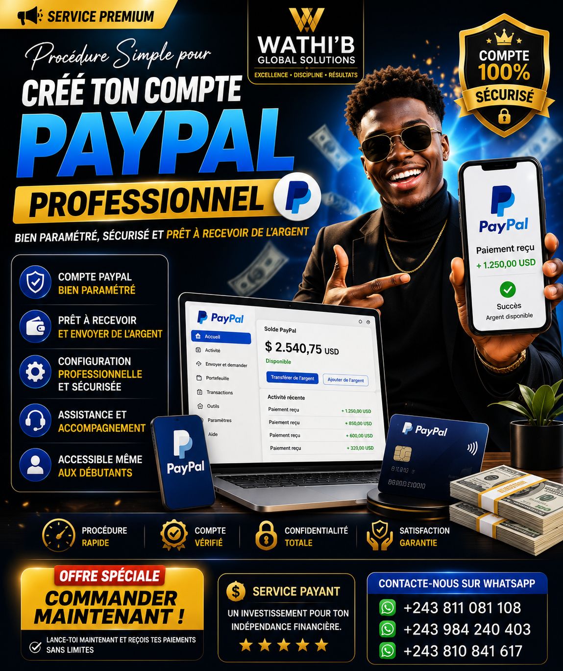 đ PROCĂDURE SIMPLE POUR CRĂĂ TON COMPTE PAYPAL PROFESSIONNEL đł