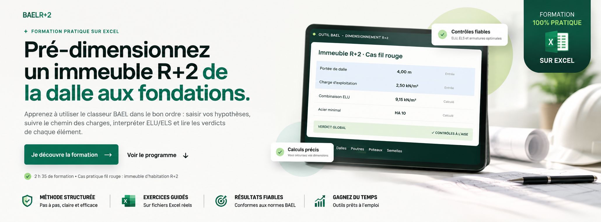 Formation vidéo + pratique guidée du classeur BAEL