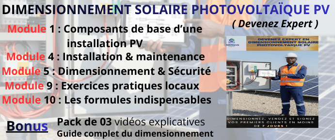 Devenez Expert en Dimensionnement Solaire Photovoltaïque - Formation Pratique Complète