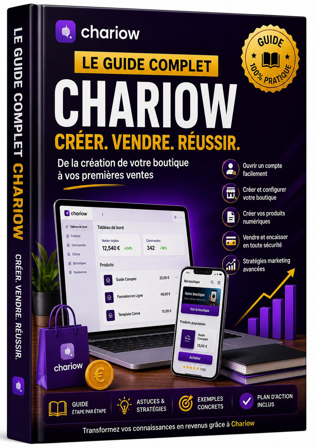 comment créé une boutique sur chariow et généré minimum 6000f par jours
