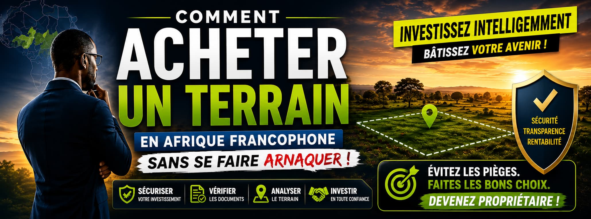 Le guide complet pour acheter un terrain en Afrique francophone avec méthode, prudence et protection