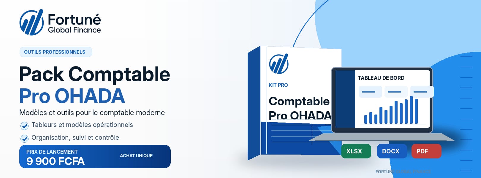 Pack Comptable Pro OHADA — 50 outils Excel, Word et modèles comptables