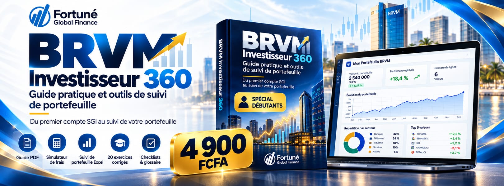 BRVM Investisseur 360 — Guide pratique et outils de suivi de portefeuille