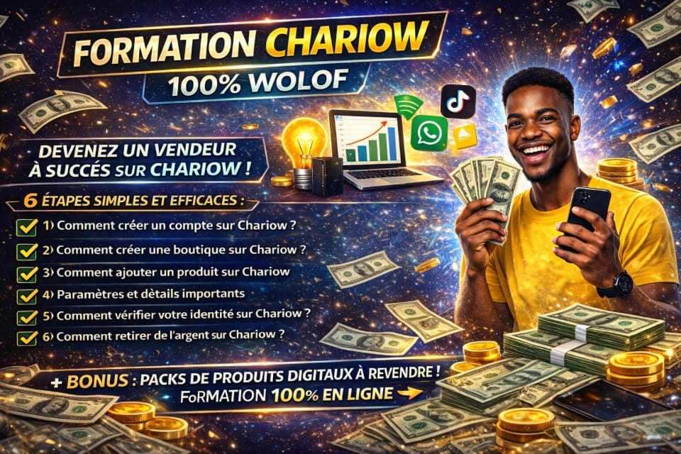 Formation Chariow 100% WOLOF
