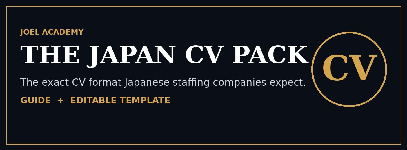 The Japan CV Pack