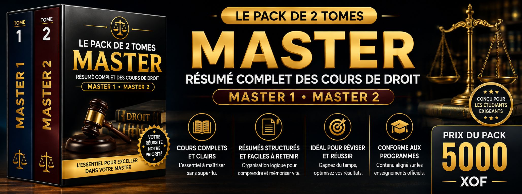 PACK MASTER DROIT — MASTER 1 & MASTER 2