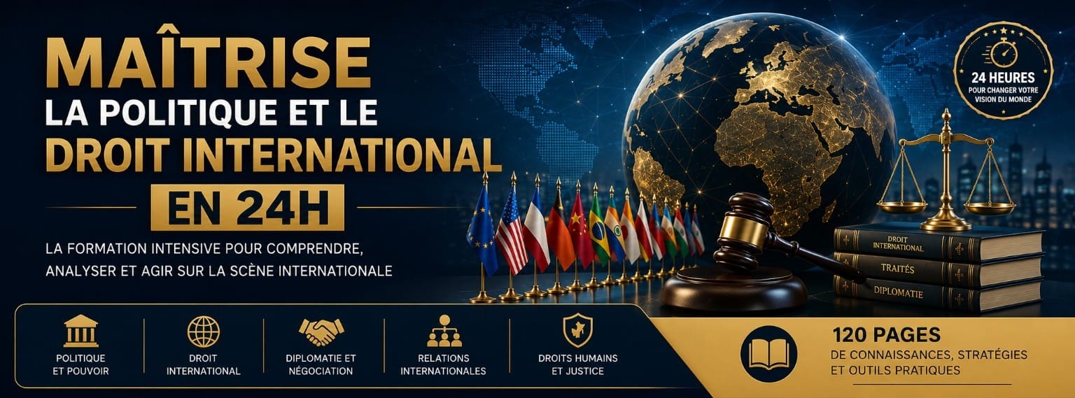 MAÎTRISE LA POLITIQUE ET LE DROIT INTERNATIONAL EN 24H
