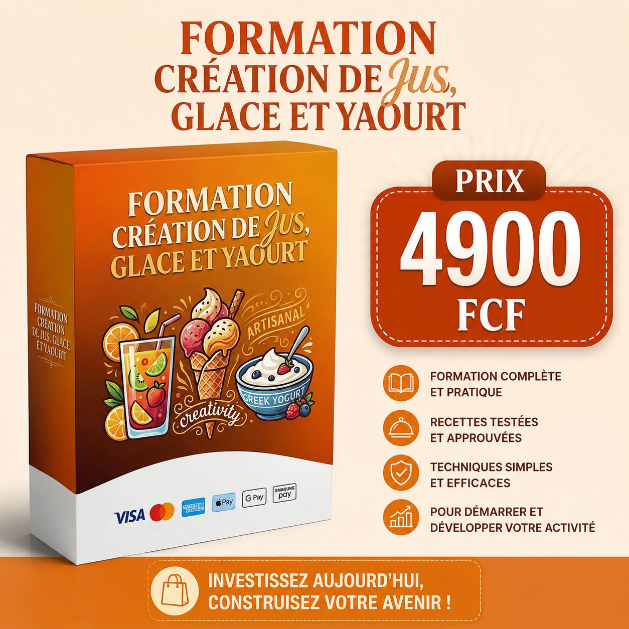 FORMATION CRÉATION DE JUS ET DE YAOURTS À LA NIGÉRIENNE