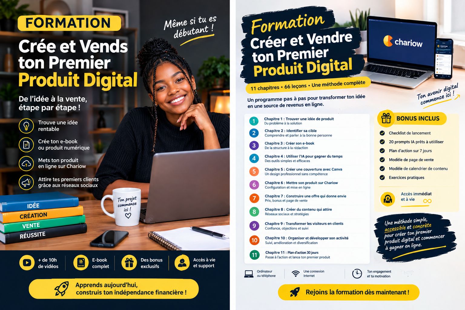 FORMATION FORMATION :DE ZÉRO À TON PREMIER PRODUIT DIGITAL