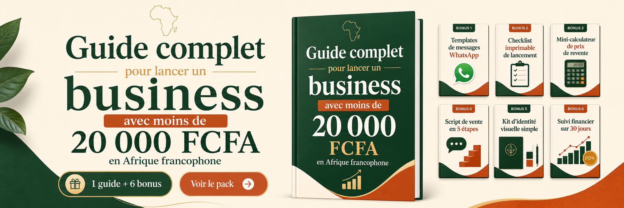 Guide pratique : Lancer un business avec moins de 20 000 FCFA en Afrique francophone + 6 bonus