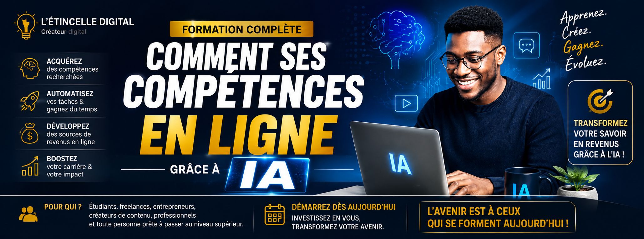 COMMENT VENDRE SES COMPÉTENCES EN LIGNE GRÂCE A IA