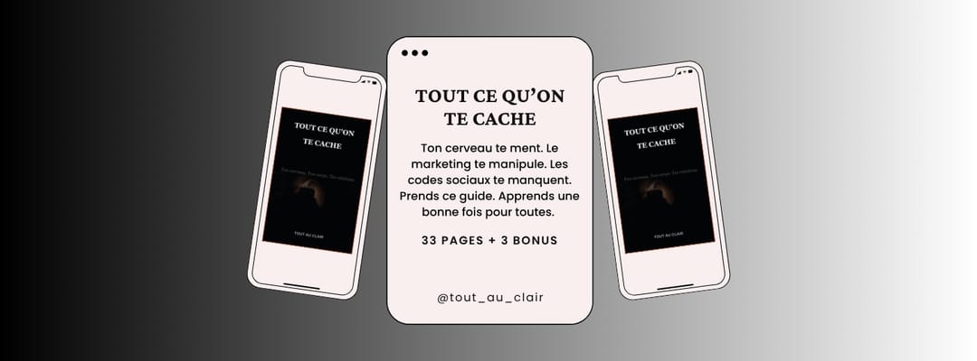 Ouvre les yeux et regarde enfin les ficelles que tu ne vois pas encore.