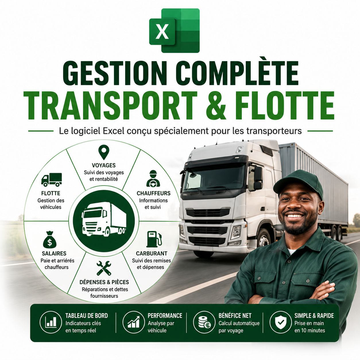 🚛 Gestion Complète Transport & Flotte