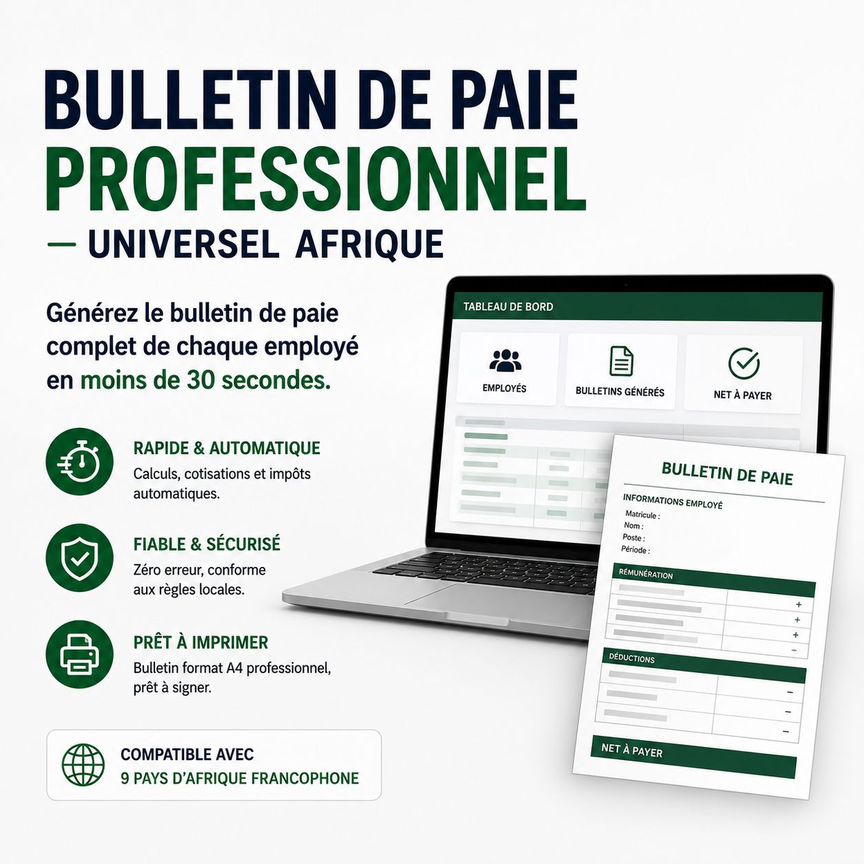 Bulletin de paie Professionnel_